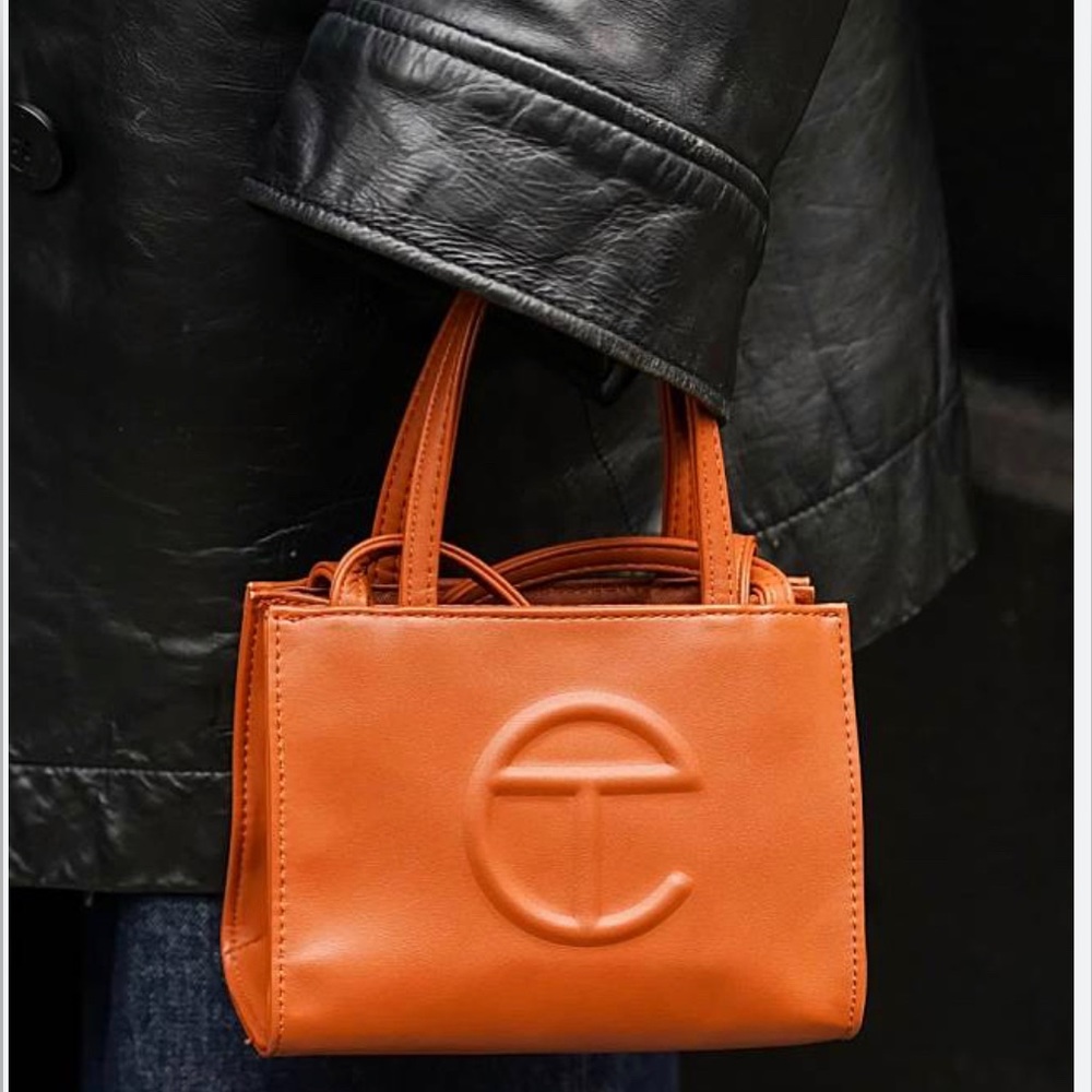 Telfar mini orange purse